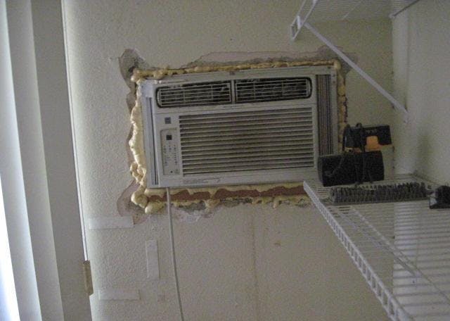 Perfectly installed AC unit
